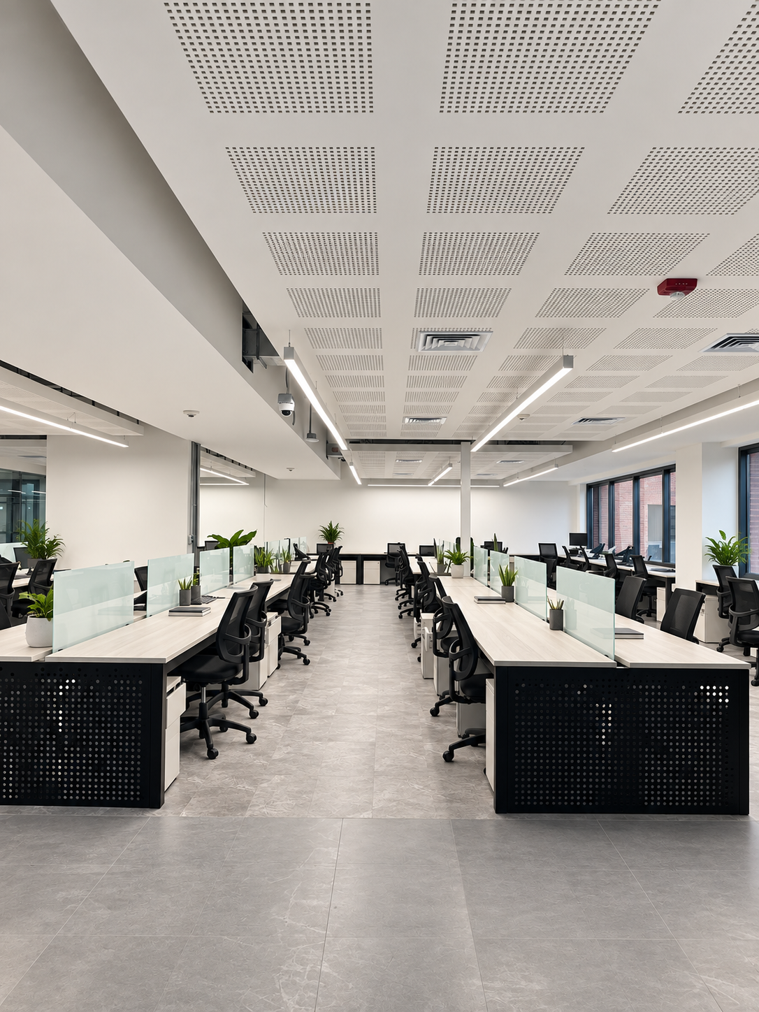 Área abierta de trabajo de Oficinas Belisario