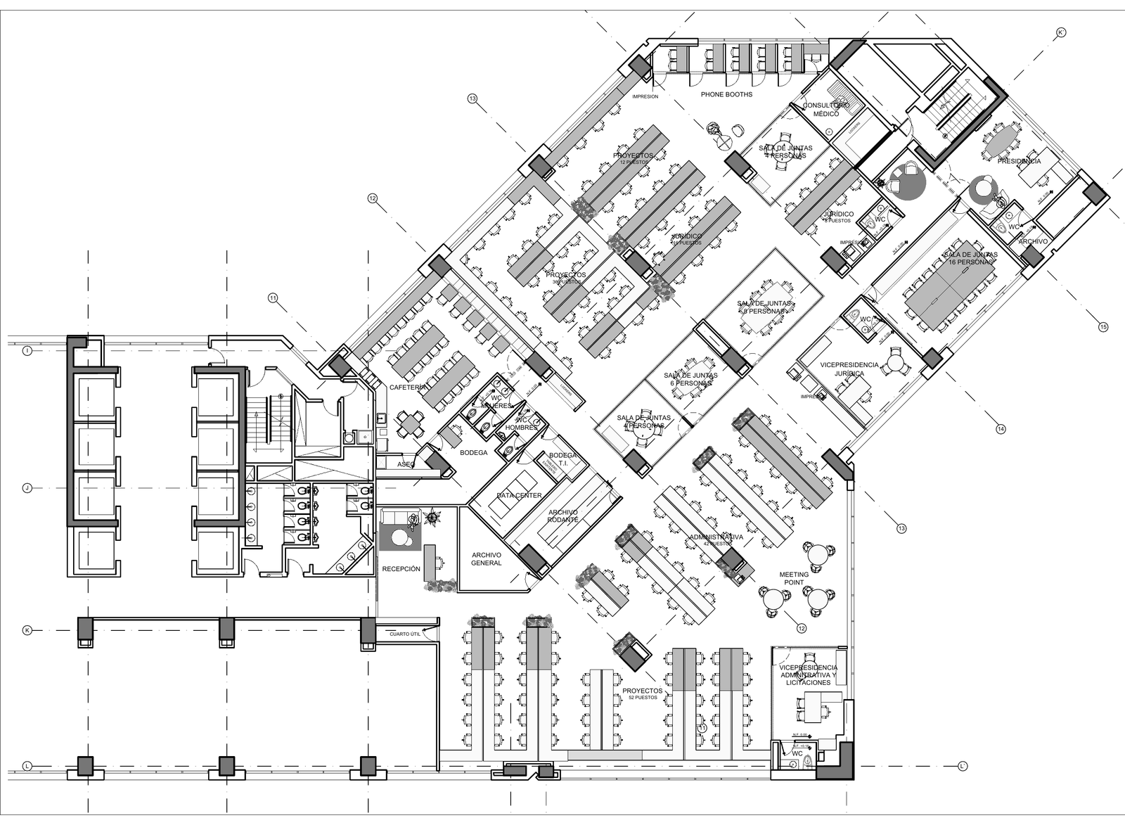Plano general de Oficinas Belisario
