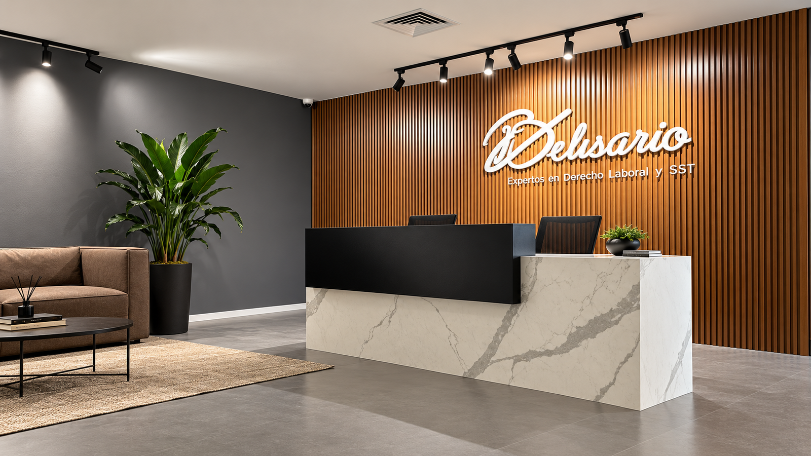 Recepción y recorrido interior de Oficinas Belisario