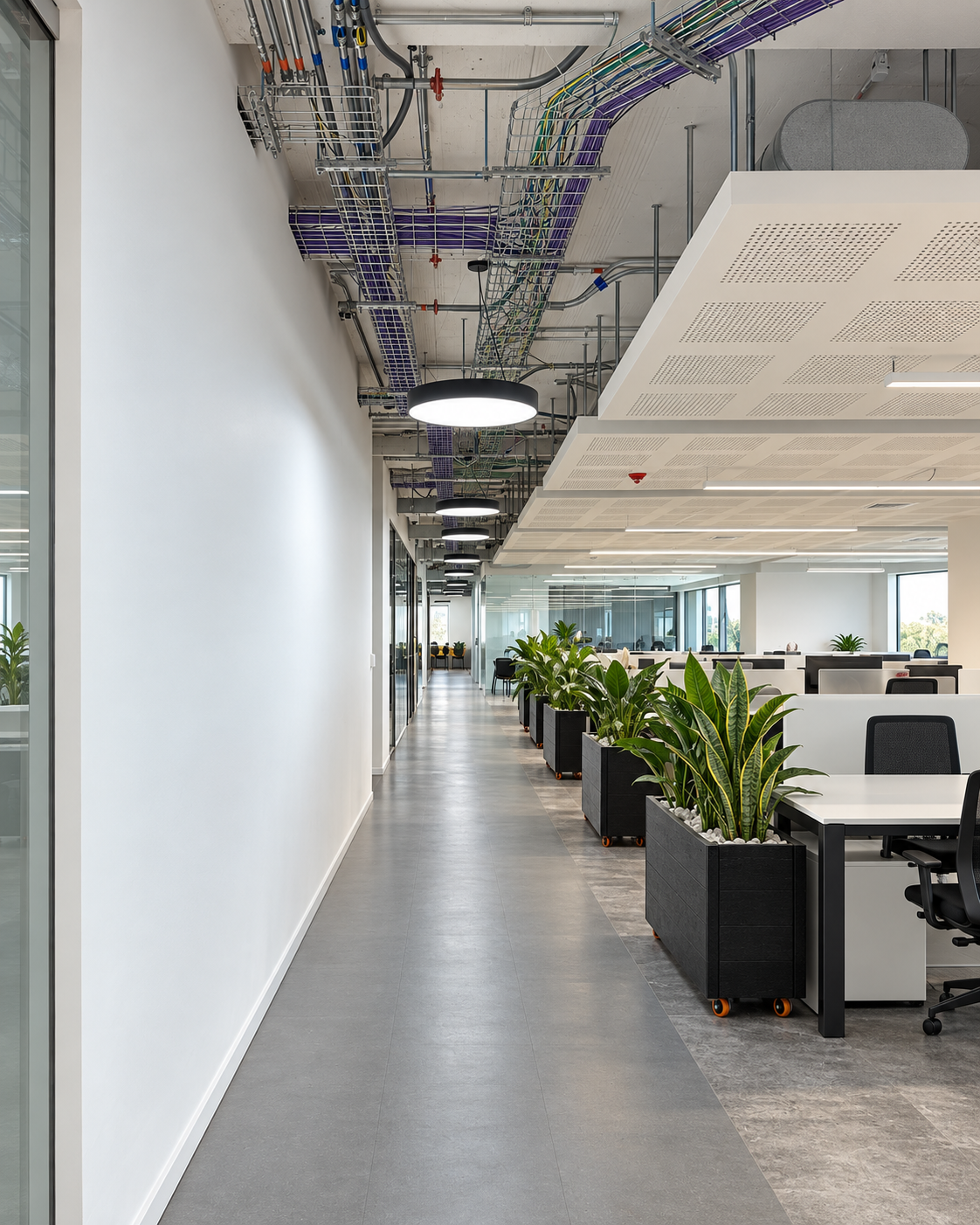 Recorrido y zona abierta de Oficinas Belisario